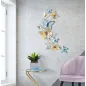 PANEL ŚCIENNY BUTTERFLIES ZŁOTO/NIEBIESKI 59,5X4X111,5 cm